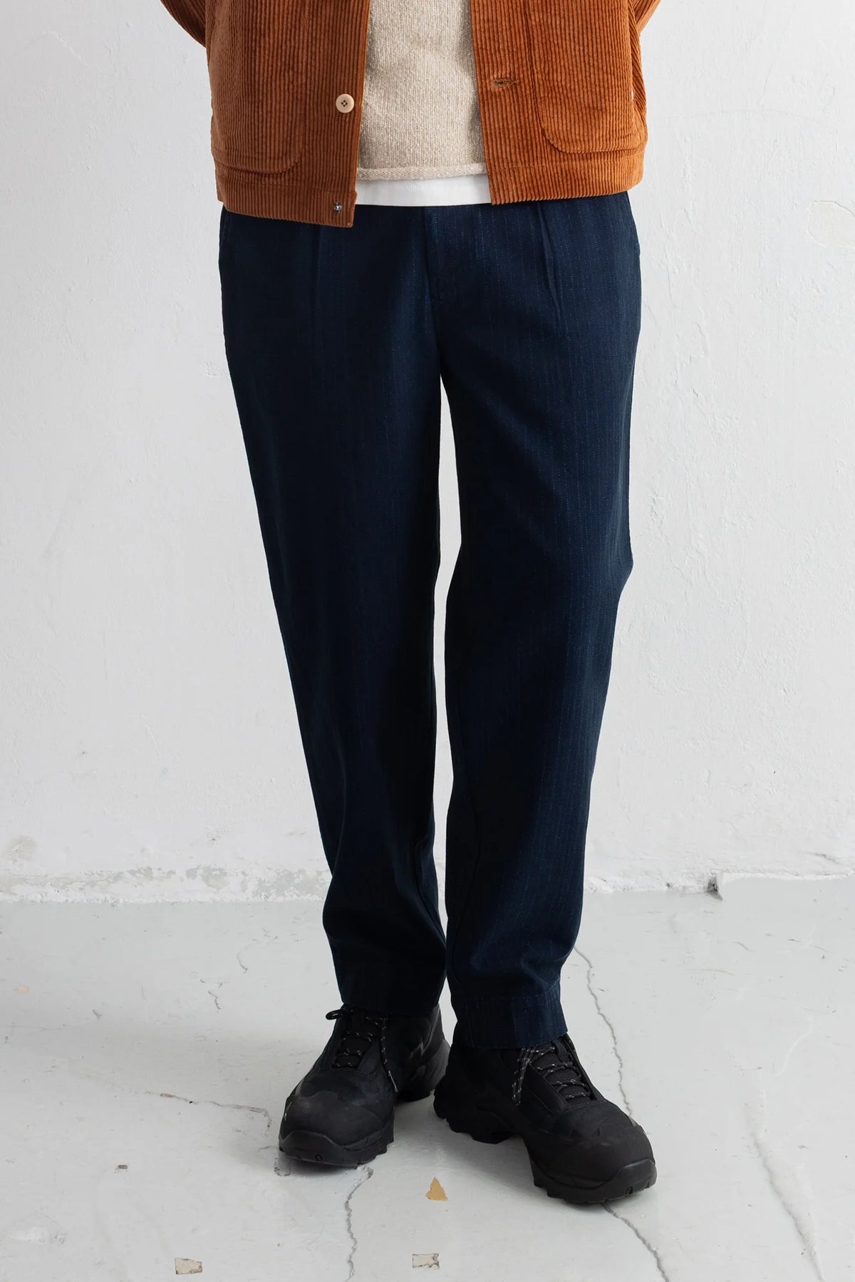 SIGNAL PANT - DEEP INDIGO HERRINGBONE