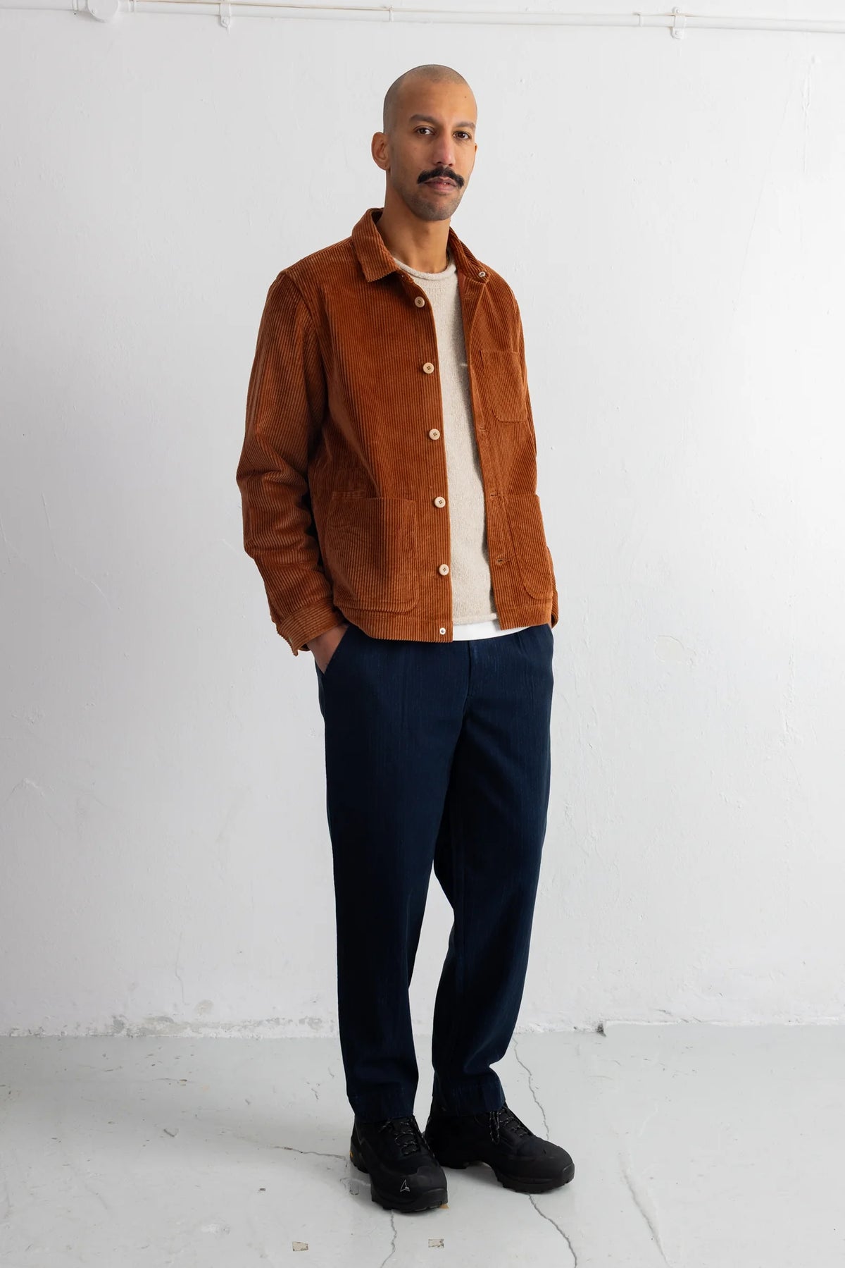 SIGNAL PANT - DEEP INDIGO HERRINGBONE