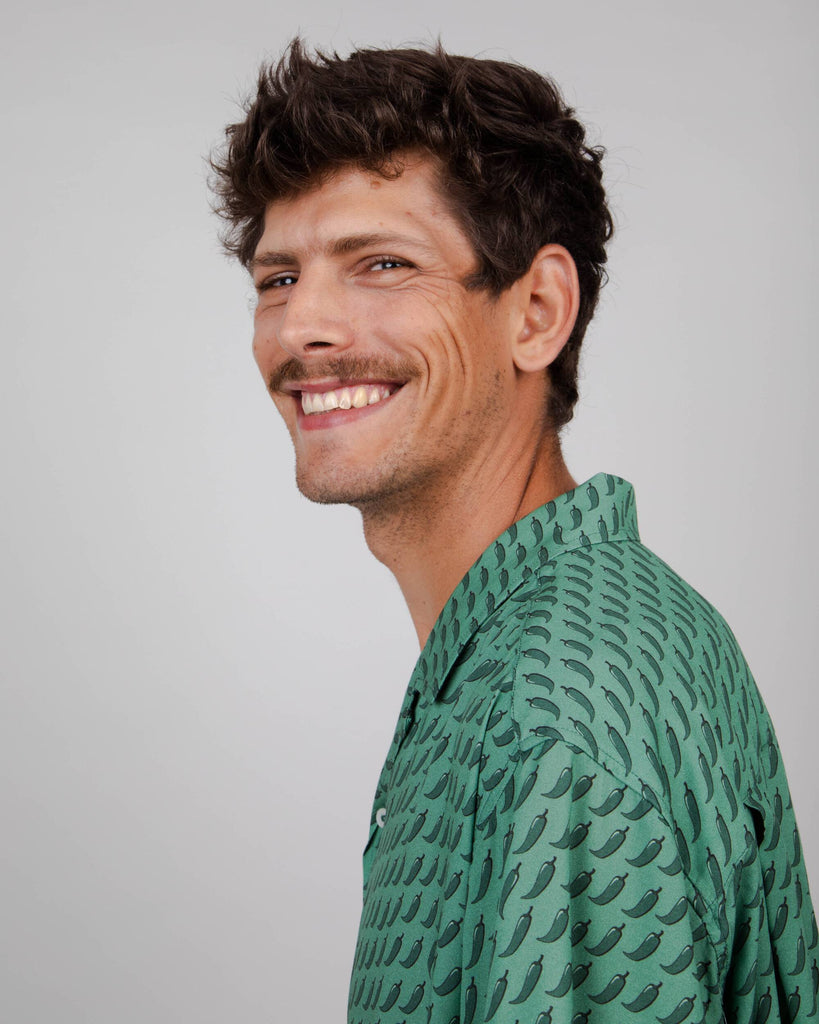 CHILLI GREEN ALOHA SHIRT